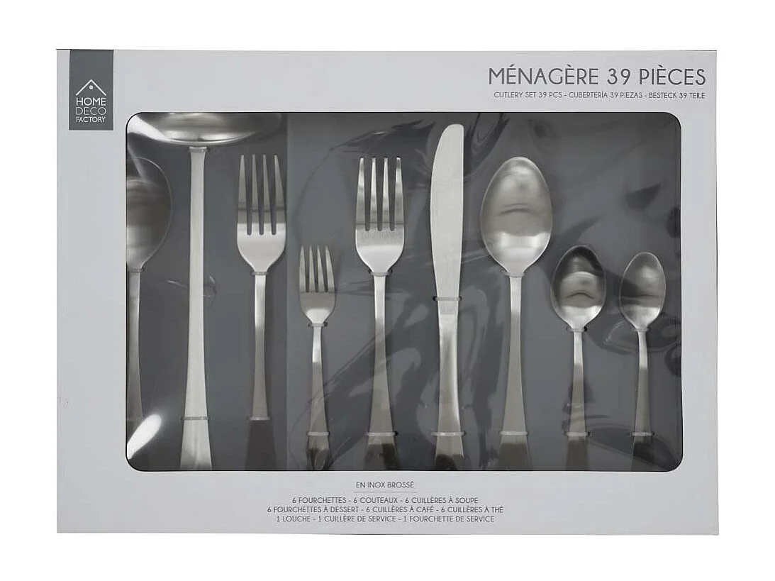 Menagere Inox X39 Argent