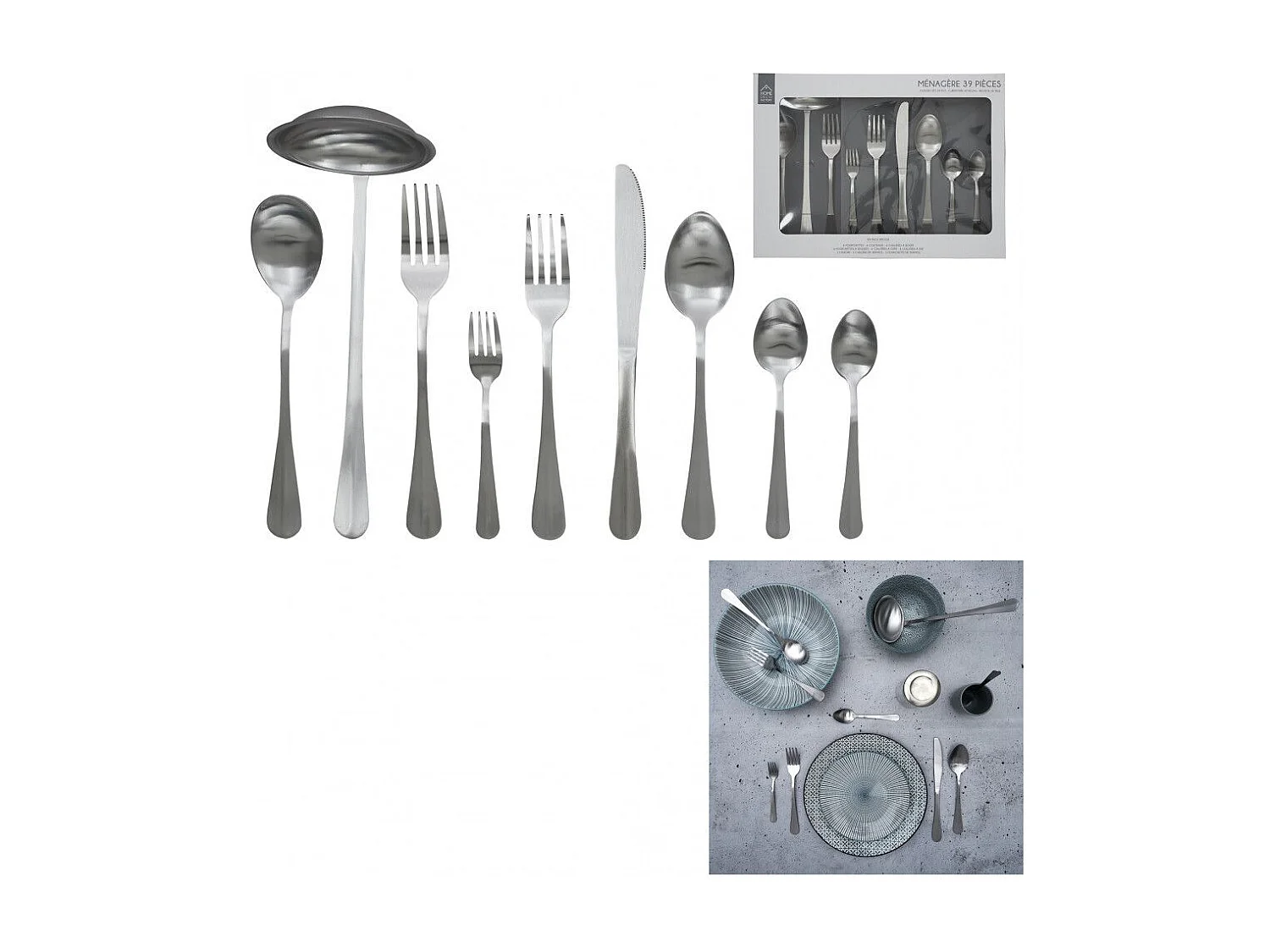 Menagere Inox X39 Argent