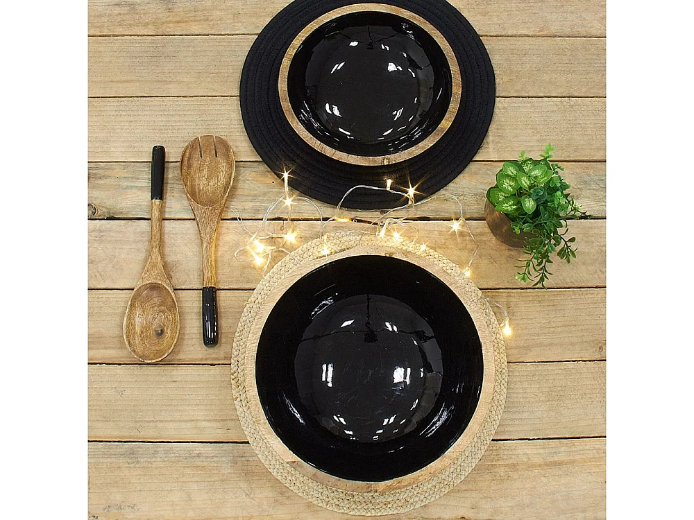 Cestino in mango e resina Diametro 25 cm