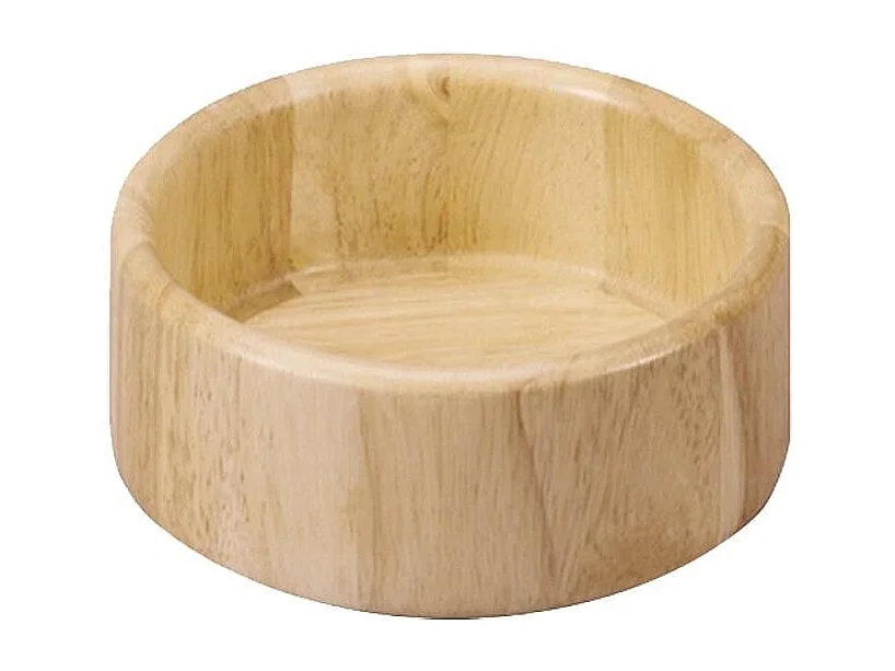 Salatschüssel aus Gummibaumholz 25 x 13 cm