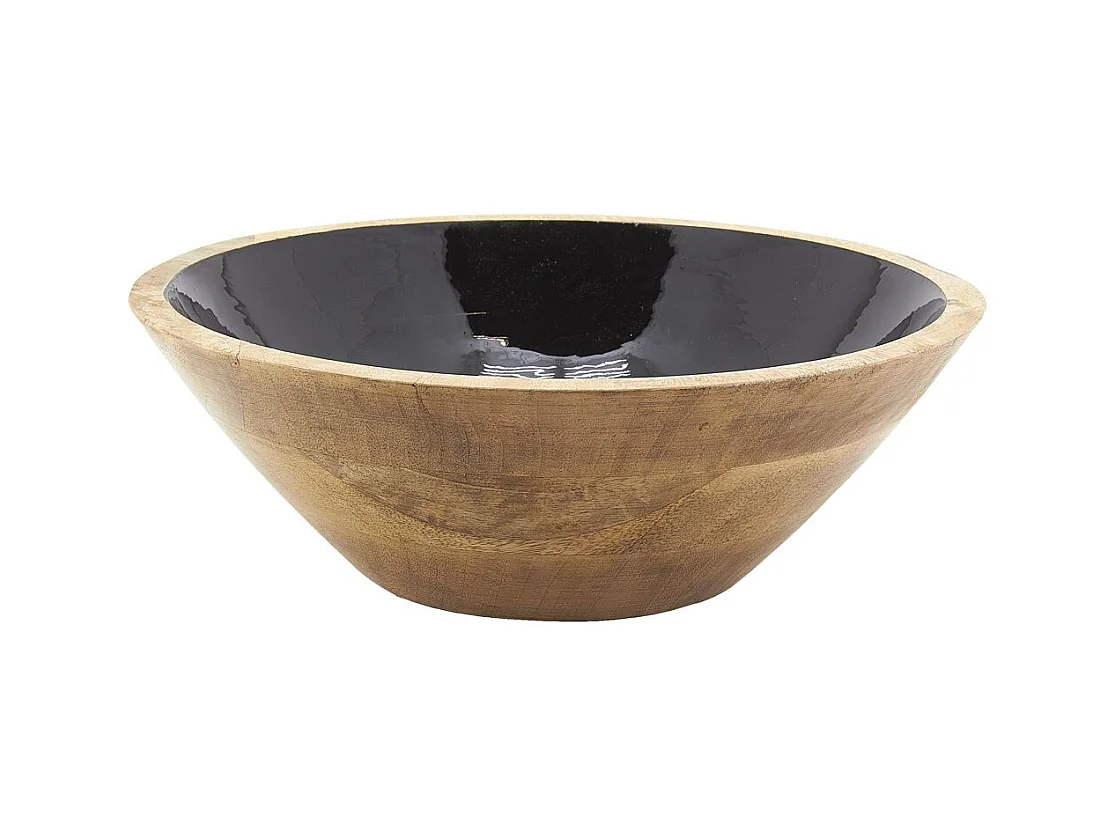 Saladier corbeille en manguier et résine Diamètre 30 cm