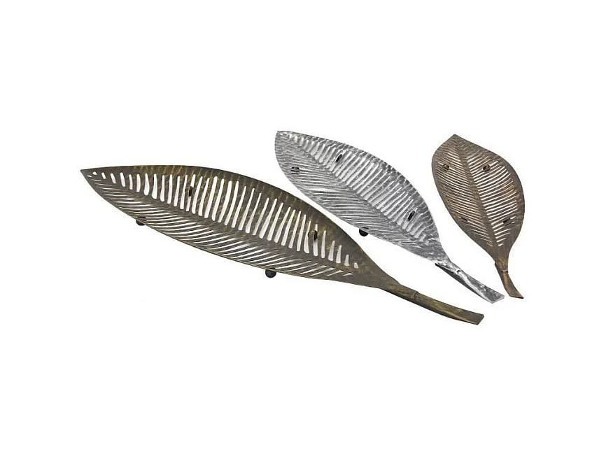 Cestini in metallo laccato (set di 3)