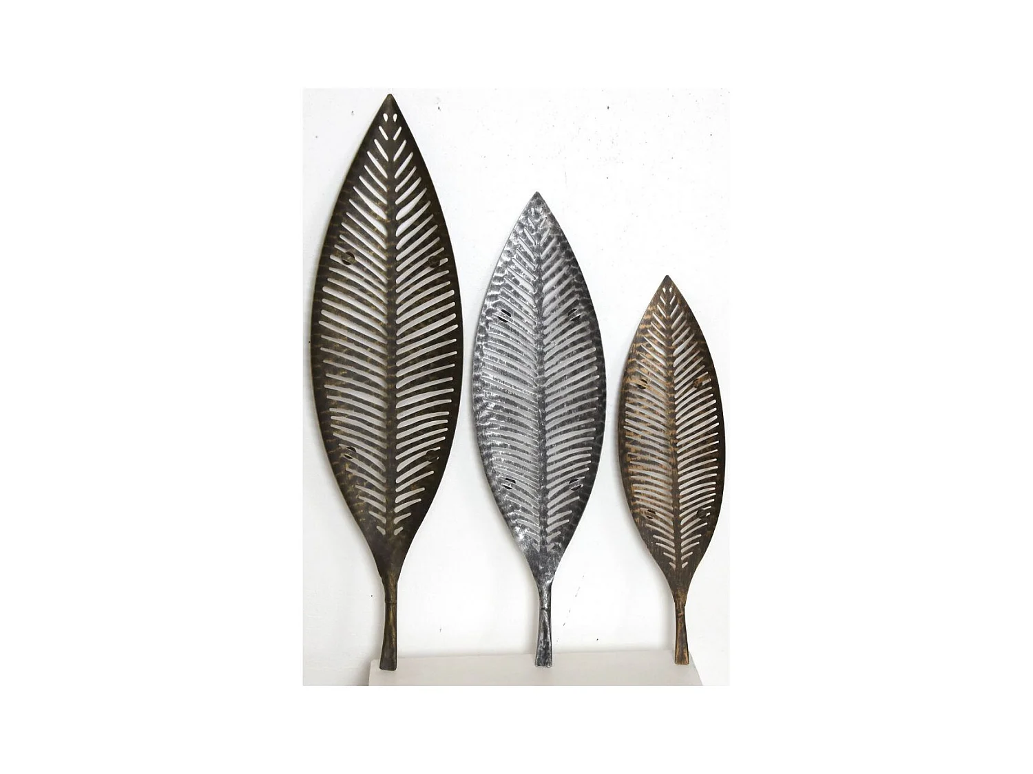 Cestini in metallo laccato (set di 3)