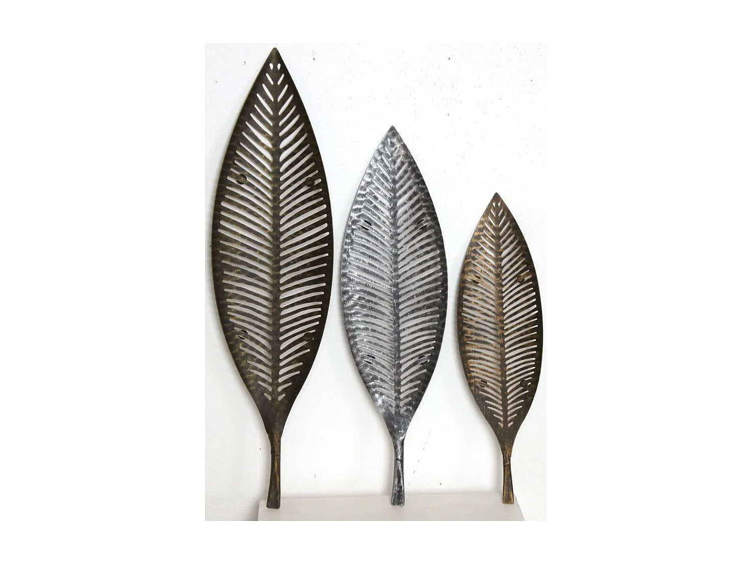 Cestini in metallo laccato (set di 3)