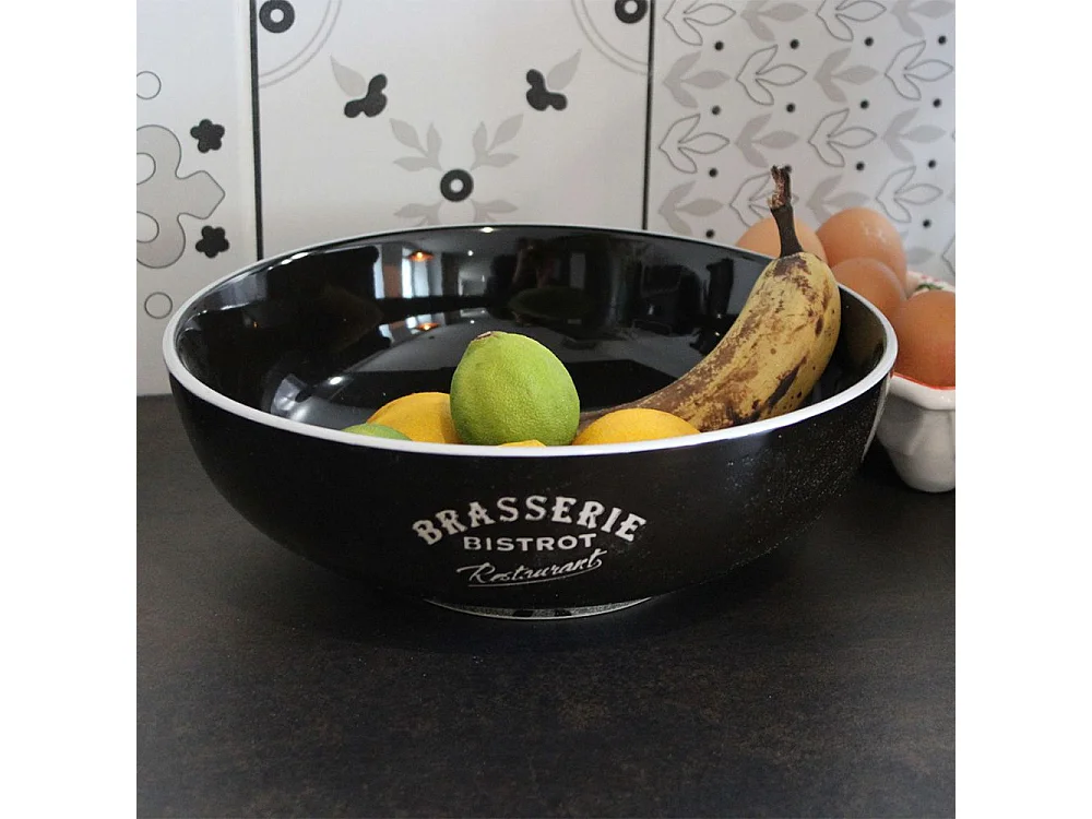 Saladiers en grès Brasserie bistrot (Lot de 2)