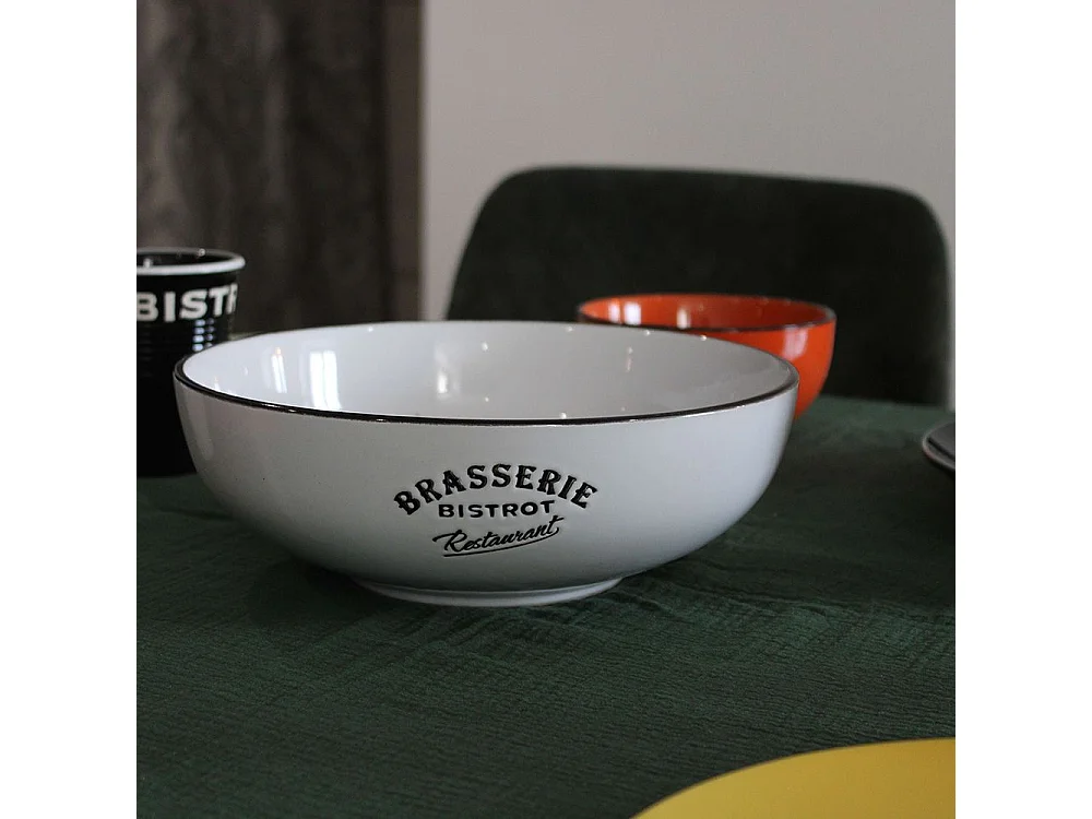 Saladiers en grès Brasserie bistrot (Lot de 2)