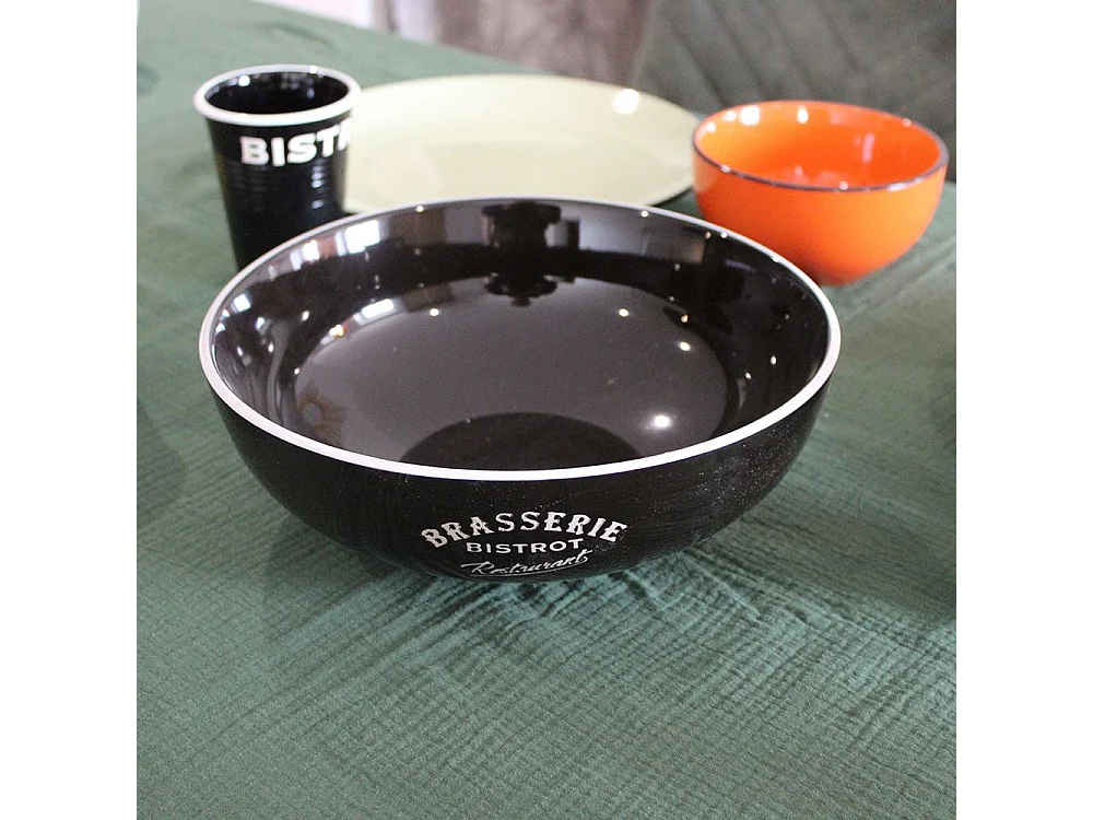 Saladiers en grès Brasserie bistrot (Lot de 2)