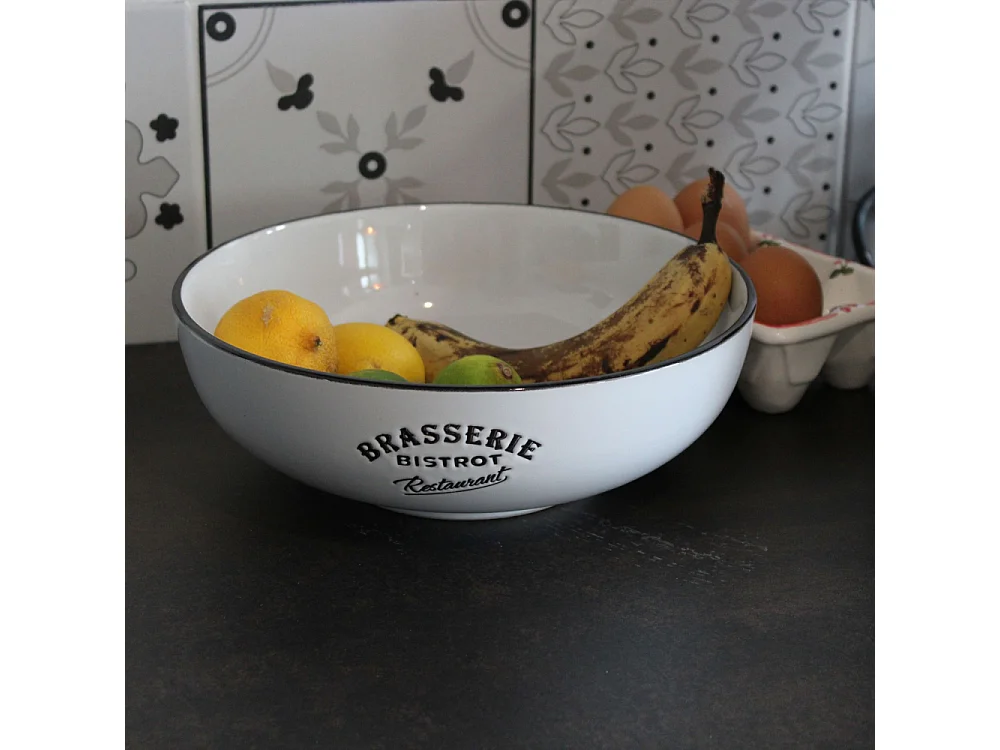 Saladiers en grès Brasserie bistrot (Lot de 2)