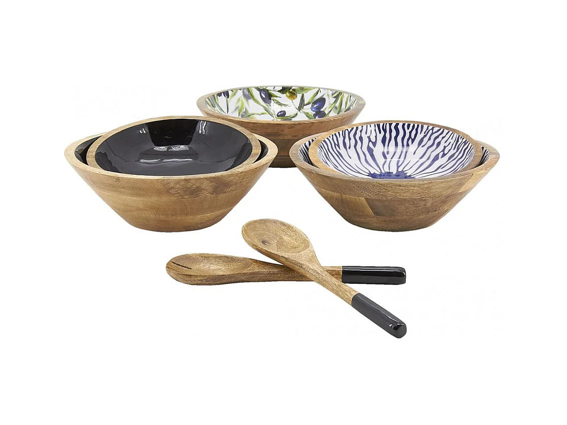 Cestino in mango e resina