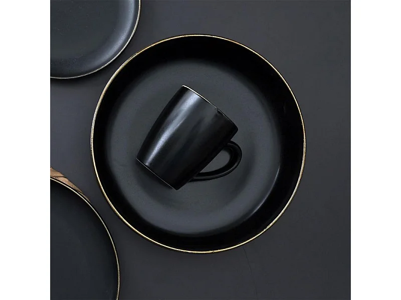 Saladier Rond en Céramique "Moscou" 25cm Noir