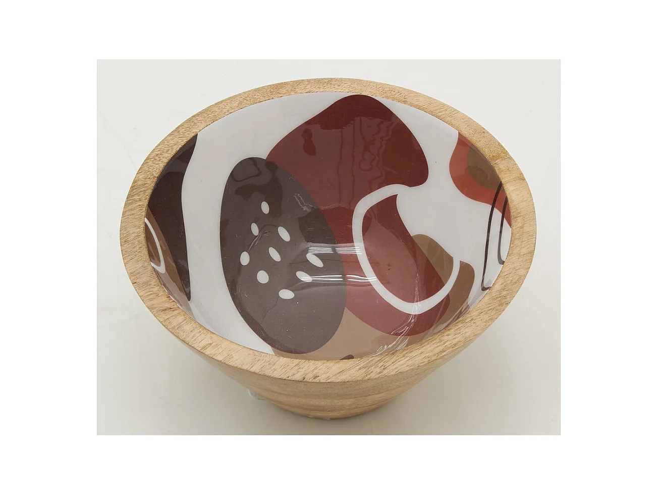 Corbeille bol en manguier et résine Petit modèle