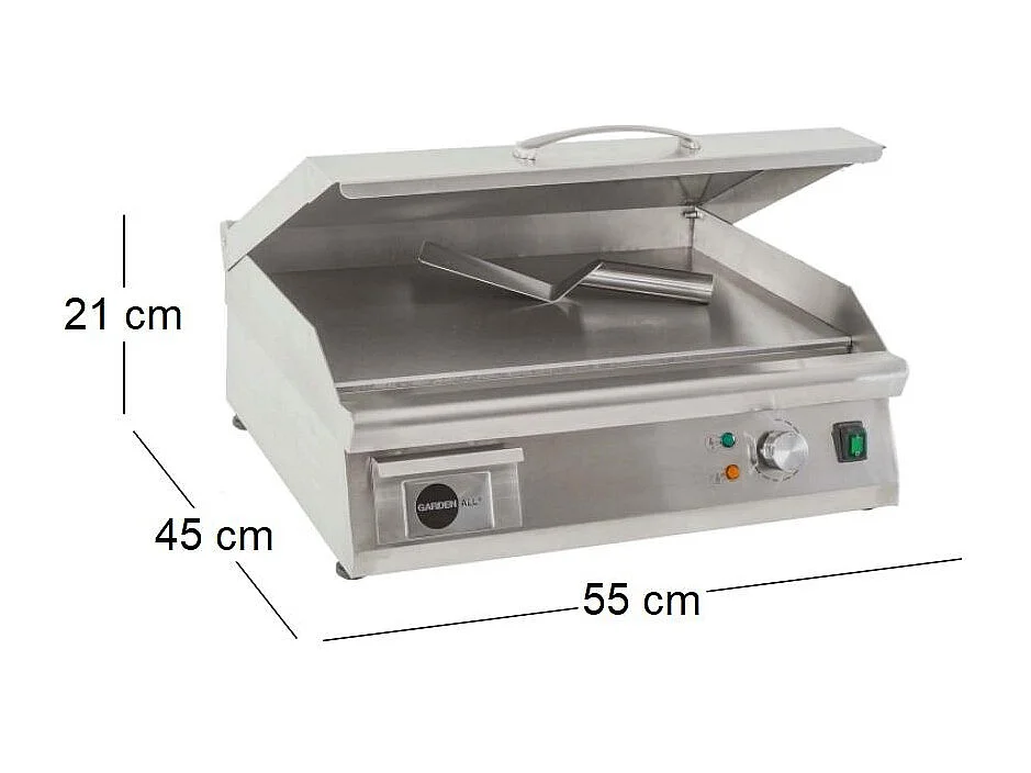 Plancha électrique en Inox qualité pro BBPlancha 10 à 12 convives