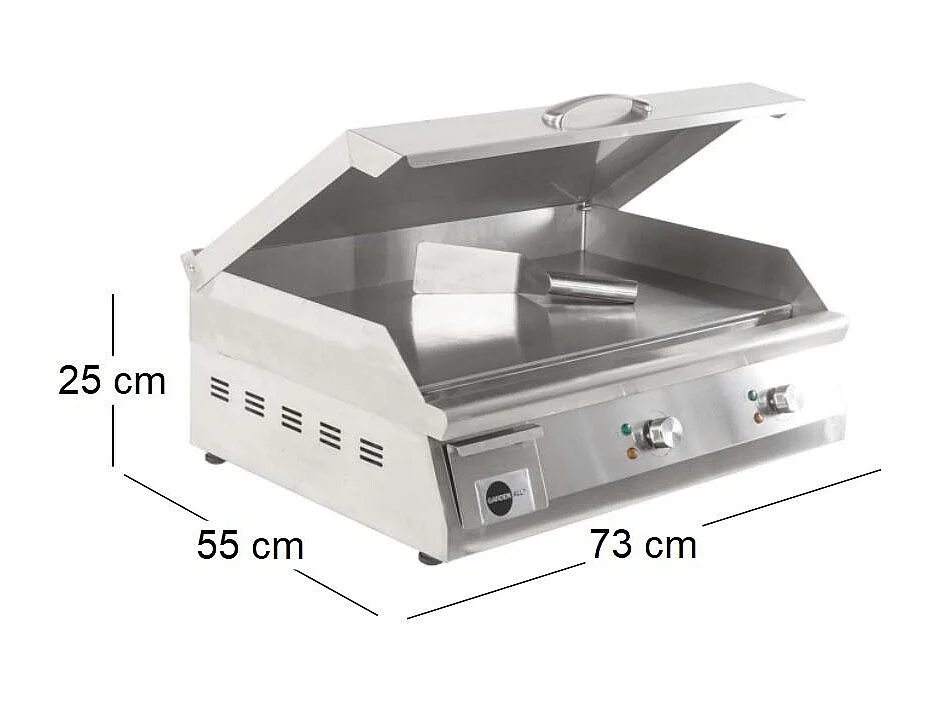 Plancha électrique en Inox qualité pro BBPlancha 15 à 20 convives