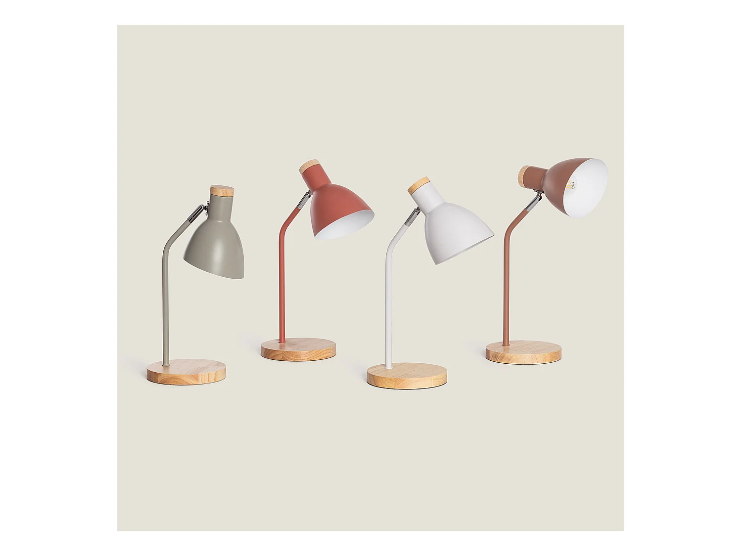 Lampe de Bureau Flex Métal Luxo  Blanc