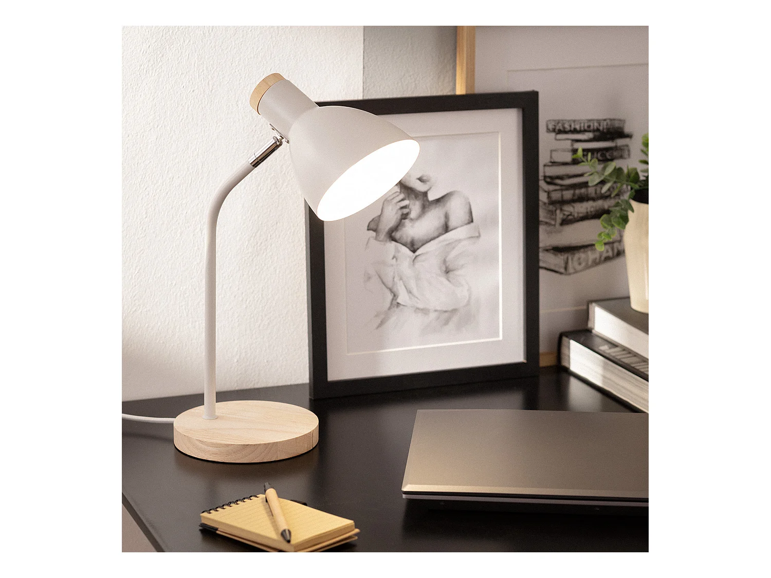 Lampe de Bureau Flex Métal Luxo  Blanc