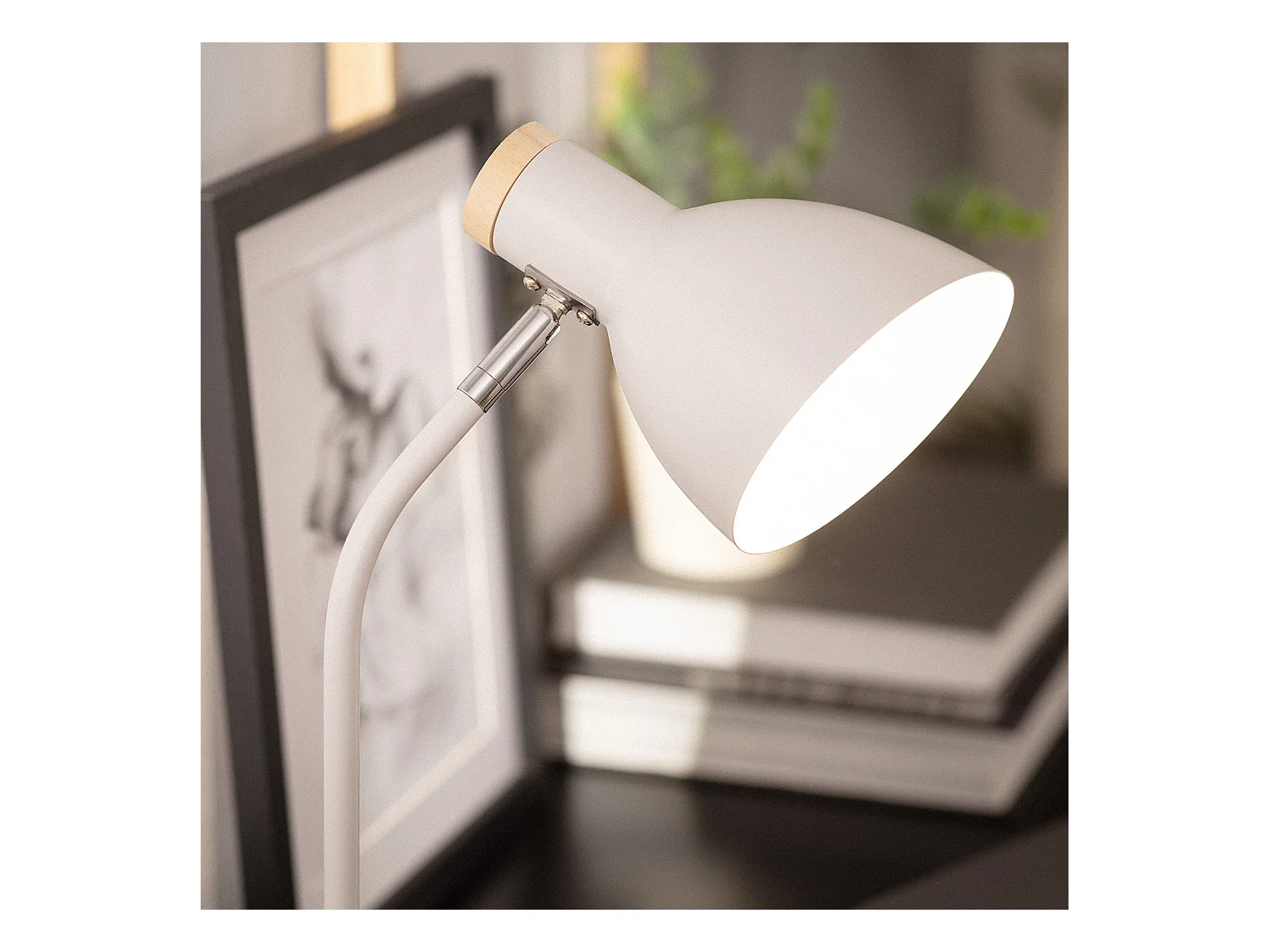 Lampe de Bureau Flex Métal Luxo  Blanc