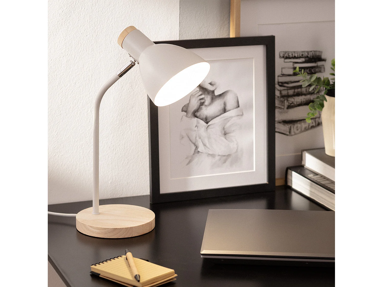 Lampe de Bureau Flex Métal Luxo  Blanc