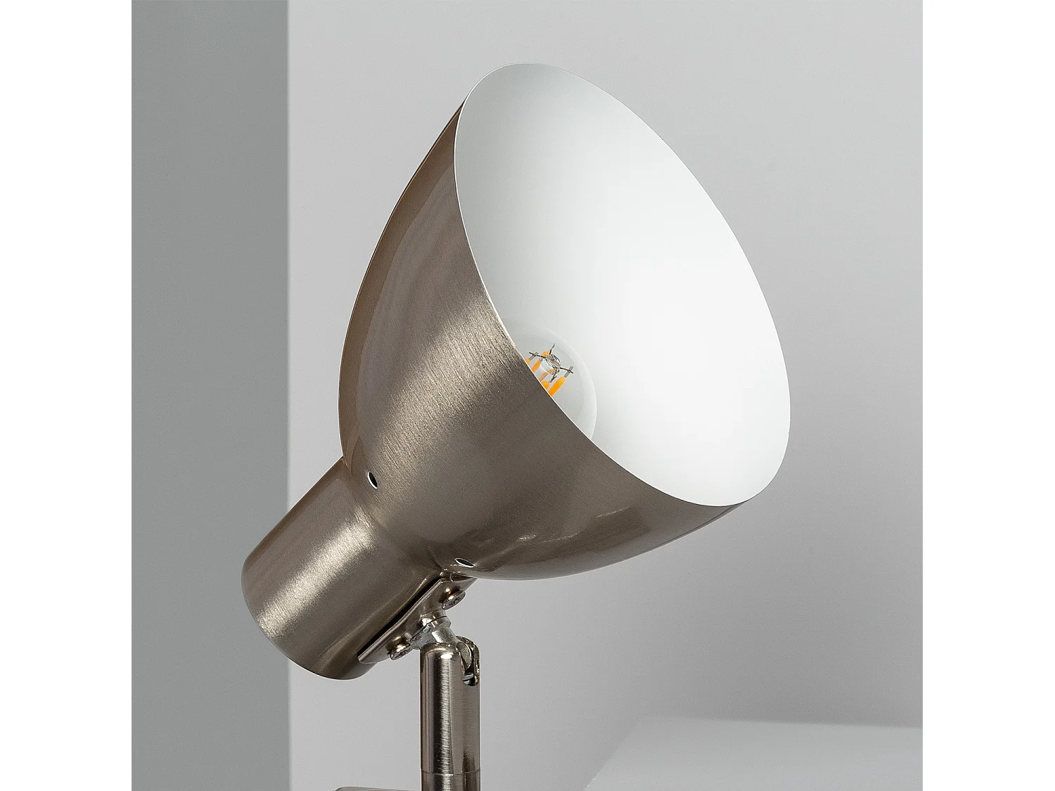 Lampe de Bureau Flex Métal Yarbo avec Pince  Nickel