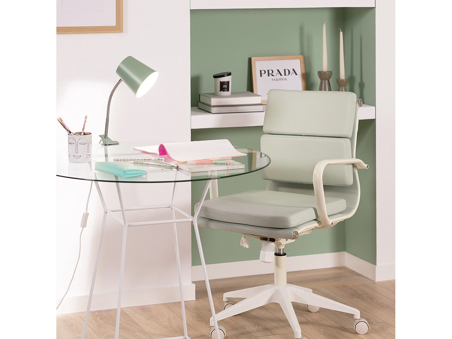 Lámpara Flexo Escritorio de Metal con Pinza Delavan