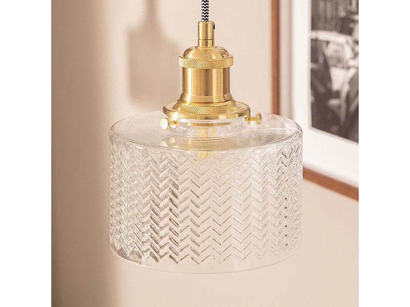 Lámpara Colgante Cristal Matisse Dorado