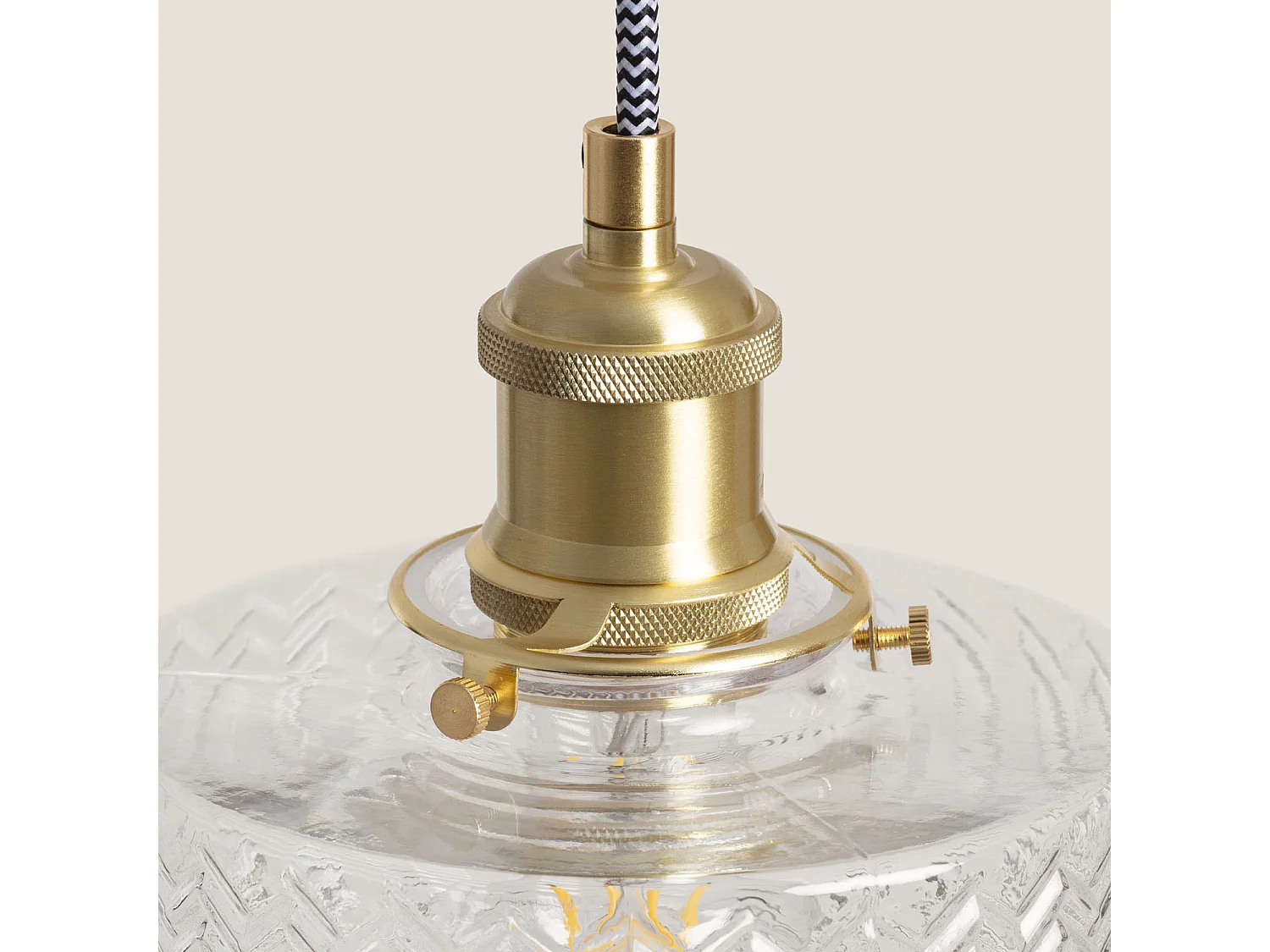 Suspension Verre Matisse Doré