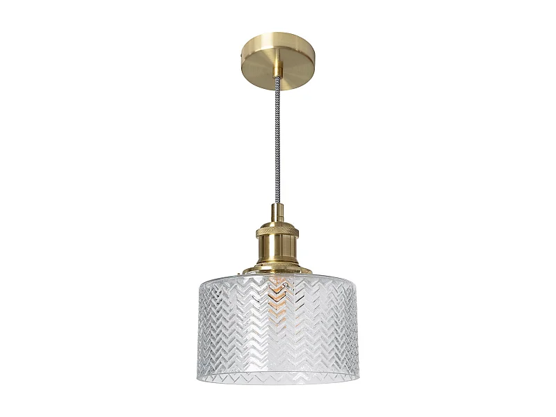 Lampada a Sospensione Vetro Matisse Oro