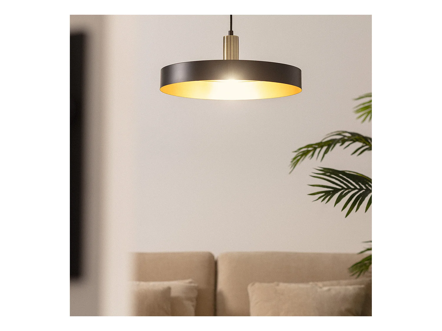 Suspension Métal Furiko Gris
