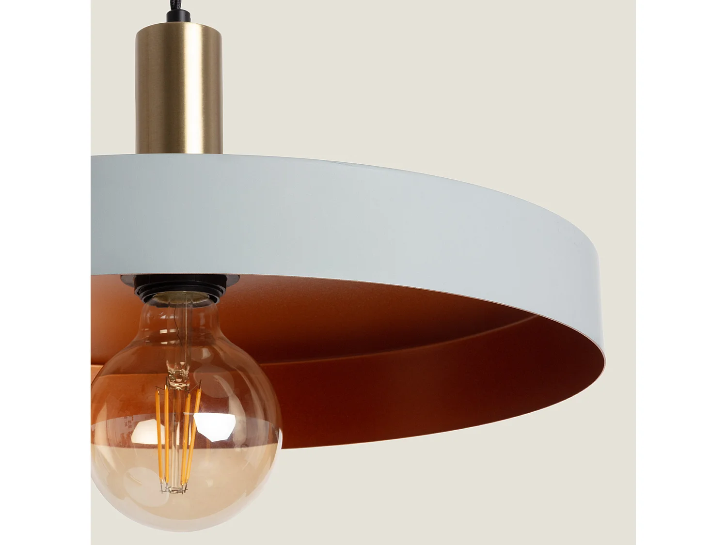 Lámpara Colgante Metal Furiko Gris