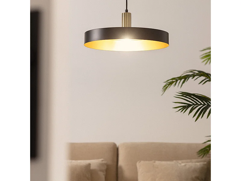 Lámpara Colgante Metal Furiko Gris