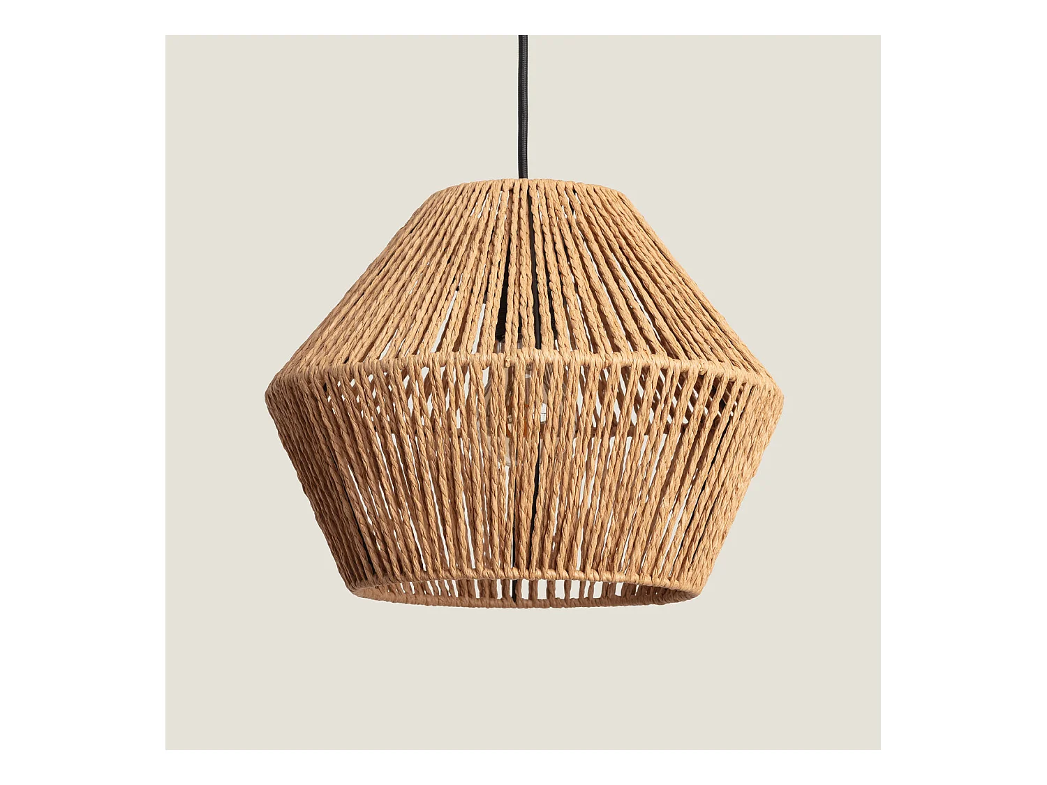 Lampada a Sospensione Carta Intrecciata Kirito Naturale