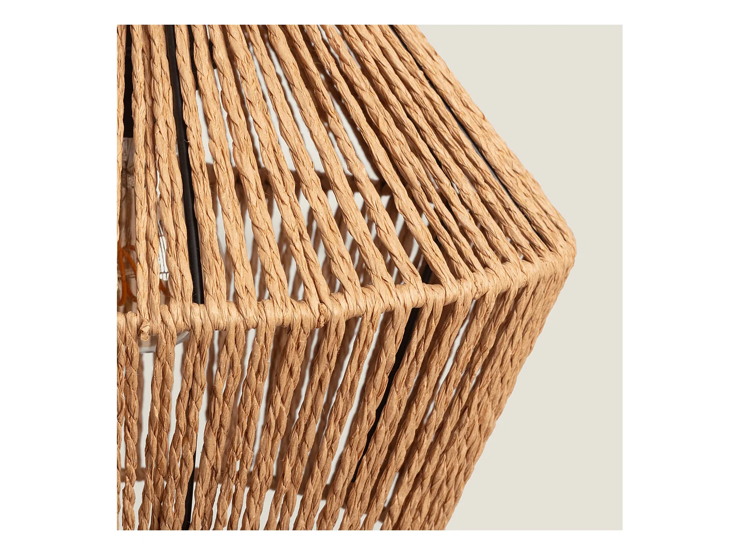 Lampada a Sospensione Carta Intrecciata Kirito Naturale