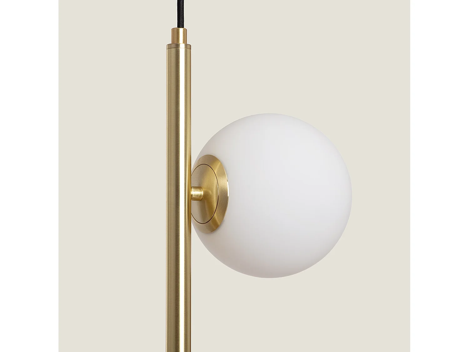 Suspension Métal et Verre Moonlight Double Doré