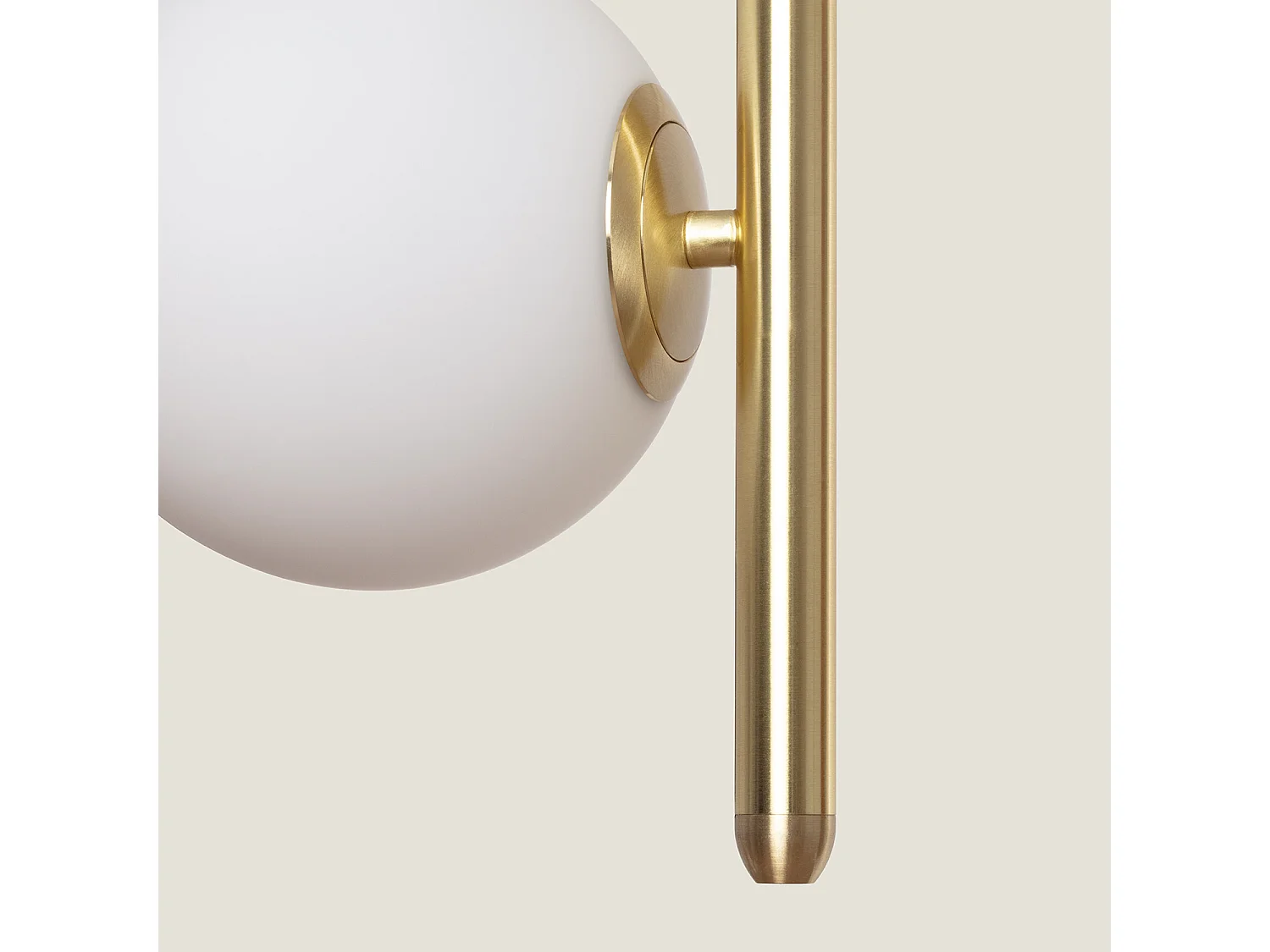 Suspension Métal et Verre Moonlight Double Doré