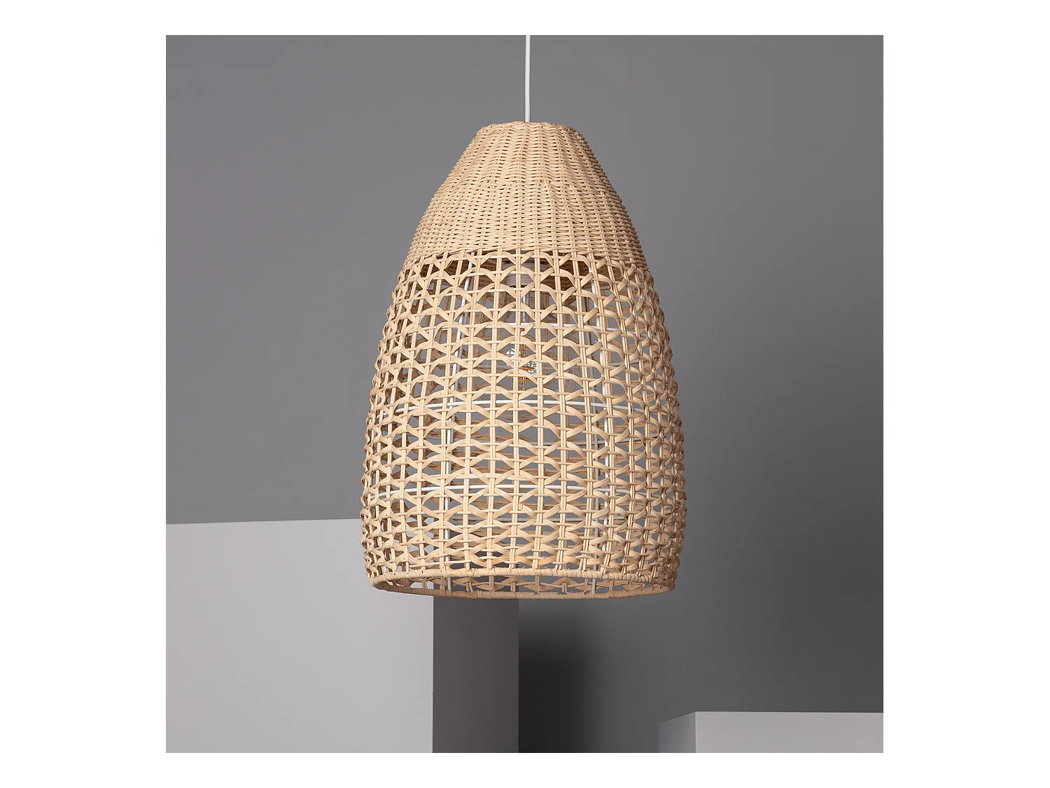 Lampada a Sospensione Rattan Jinan Naturale