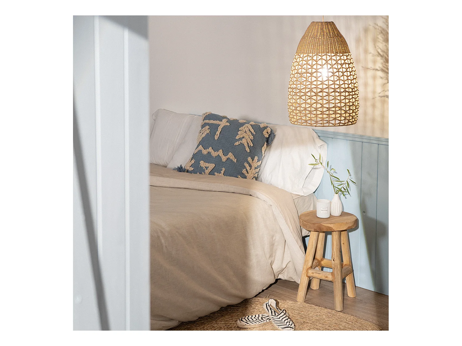 Lampada a Sospensione Rattan Jinan Naturale