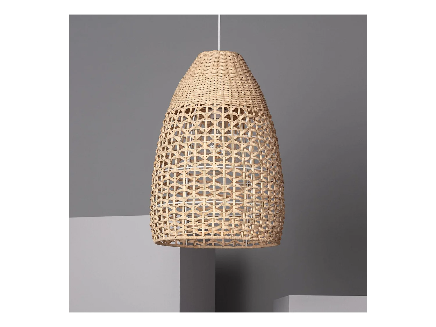 Suspension Rotin Jinan Naturel