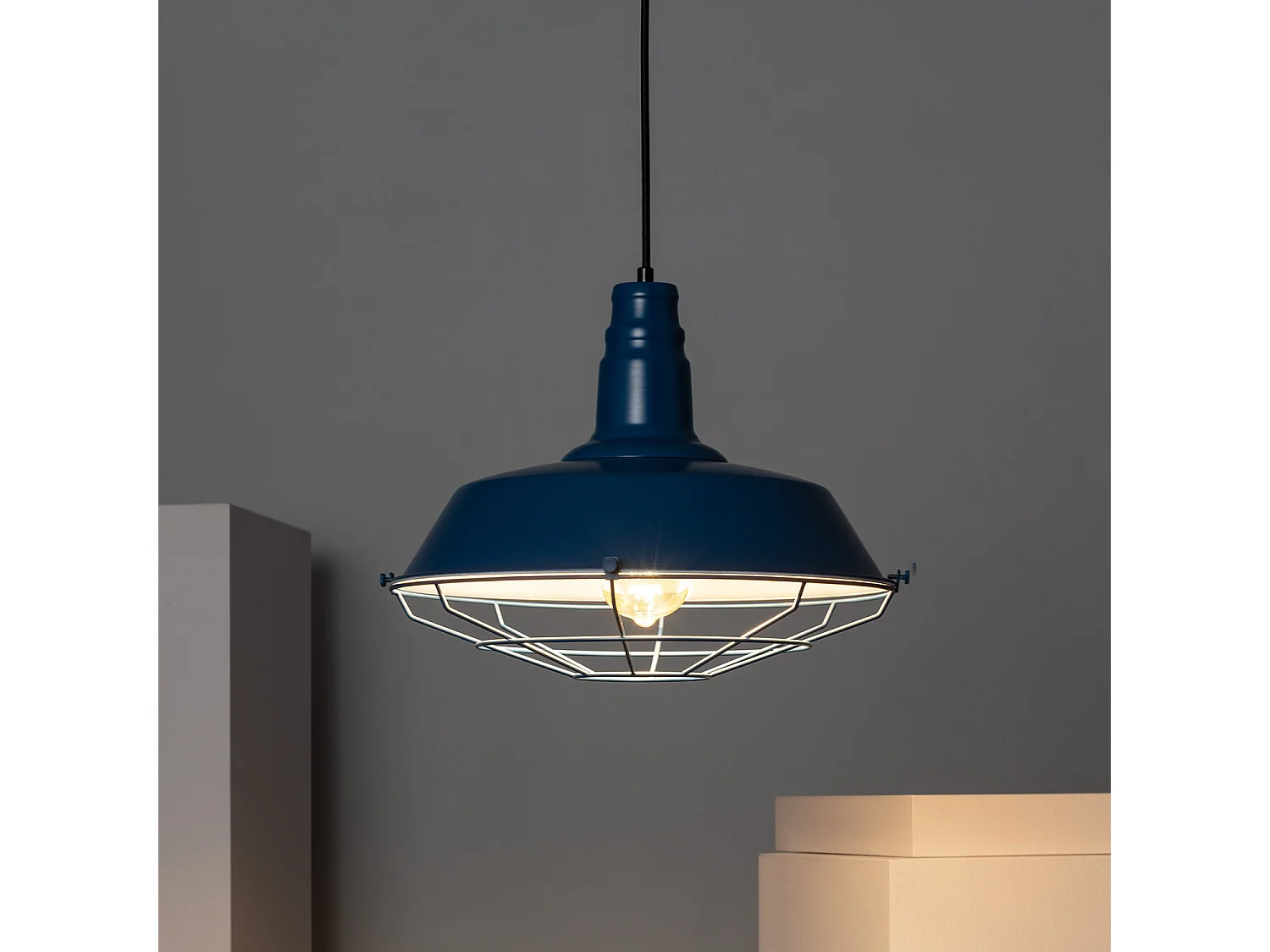 Suspension Métal Jagger Bleu