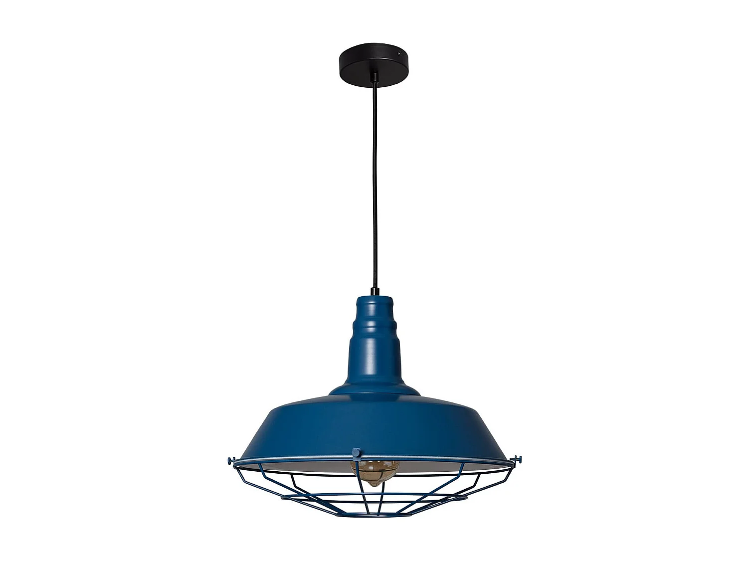 Lampada a Sospensione in Metallo Jagger Azzurro