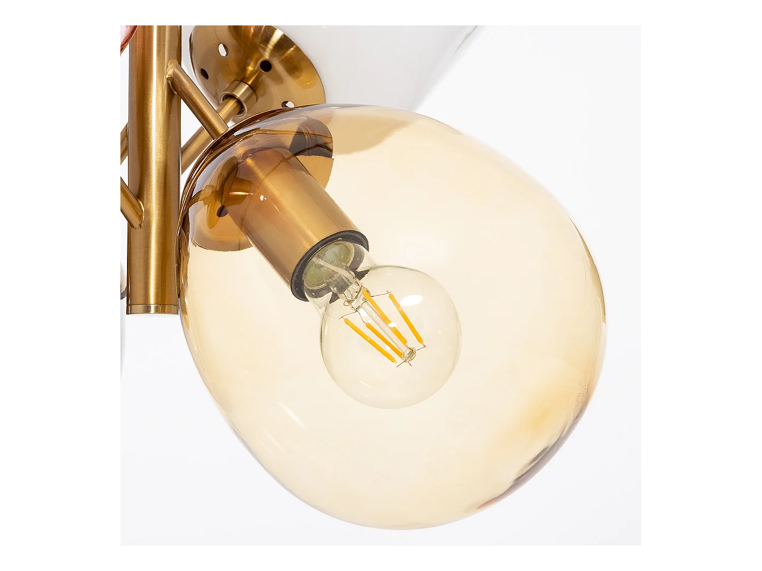 Suspension Métal et Verre Papallona Multicolore