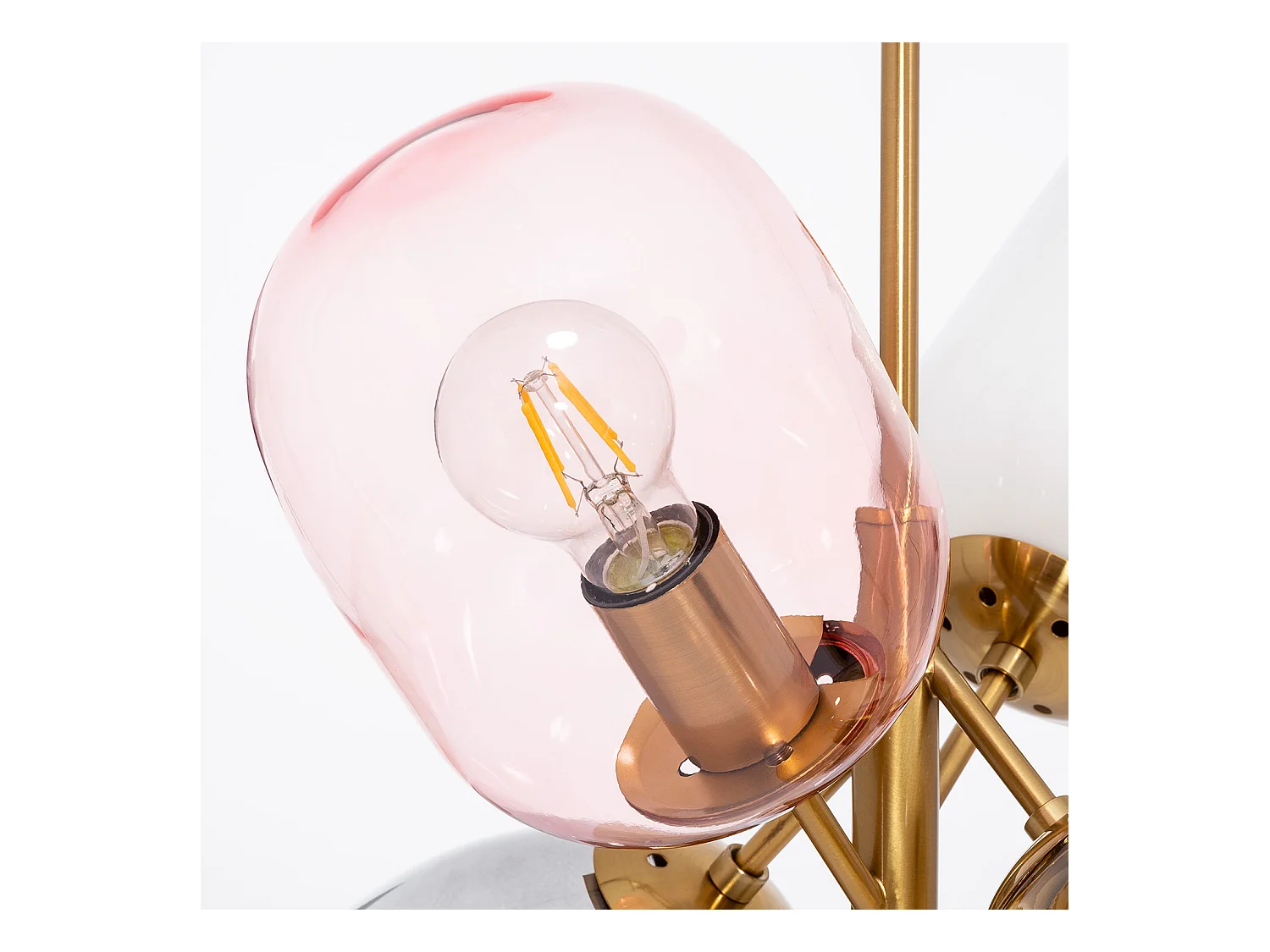 Suspension Métal et Verre Papallona Multicolore