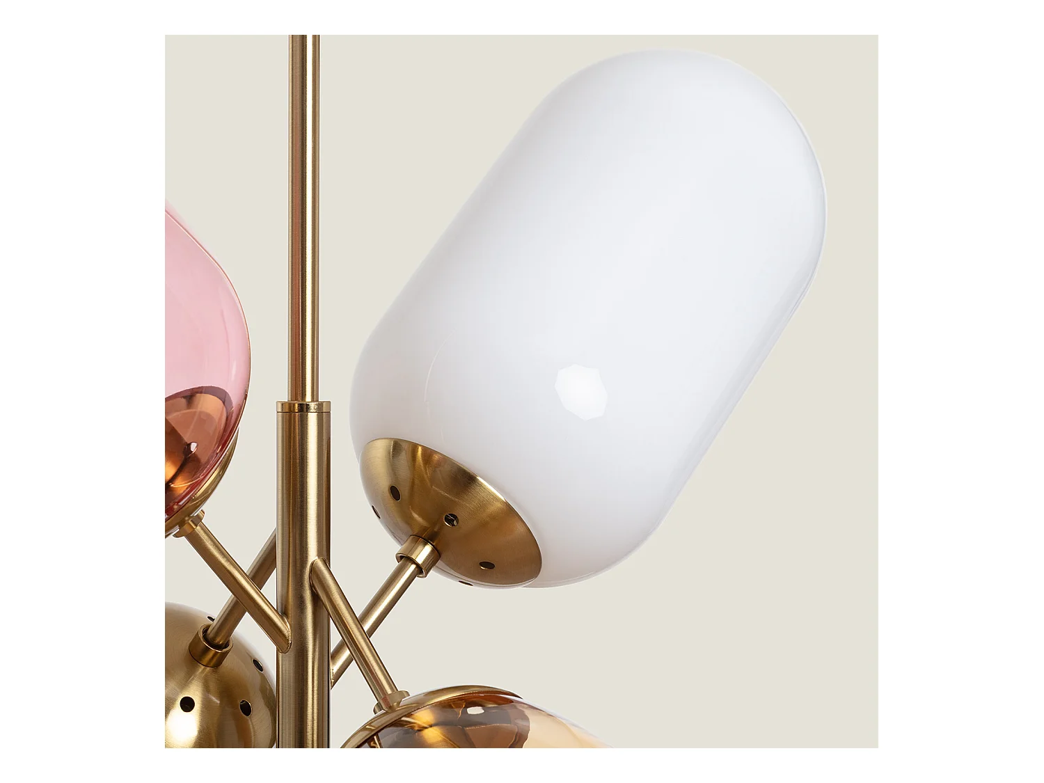 Suspension Métal et Verre Papallona Multicolore