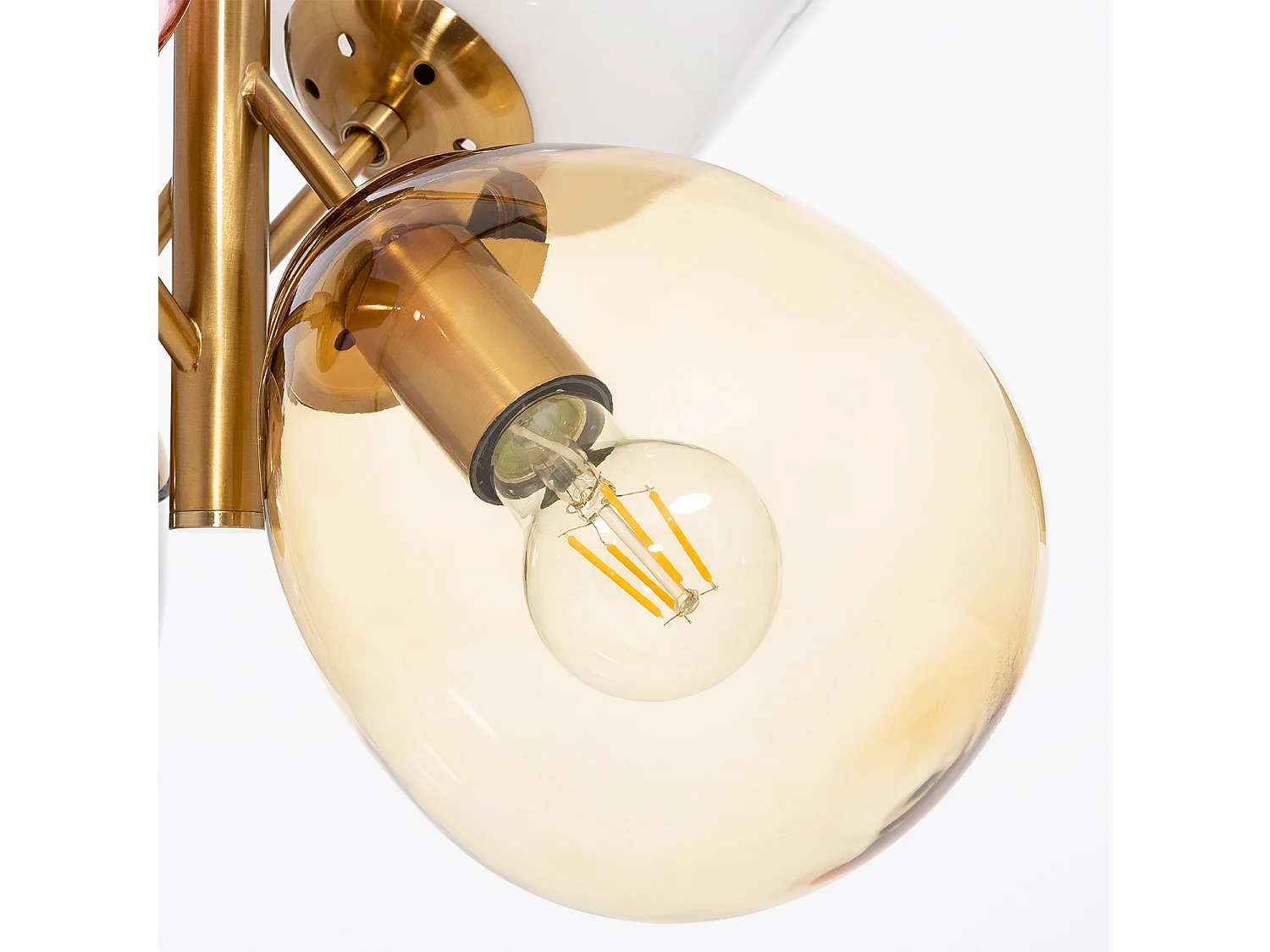 Suspension Métal et Verre Papallona Multicolore