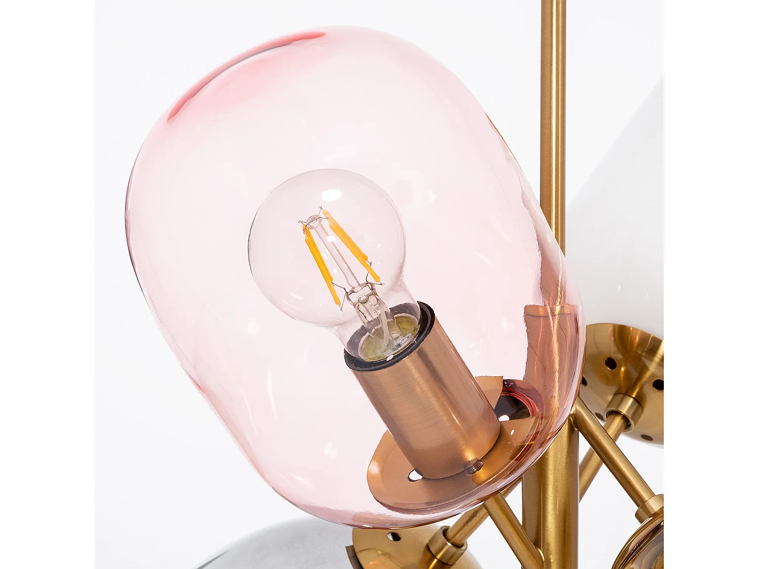 Suspension Métal et Verre Papallona Multicolore