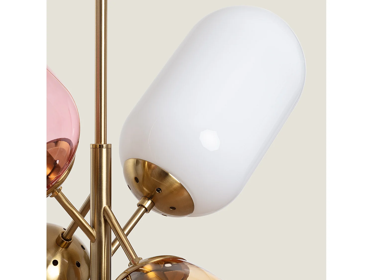 Suspension Métal et Verre Papallona Multicolore