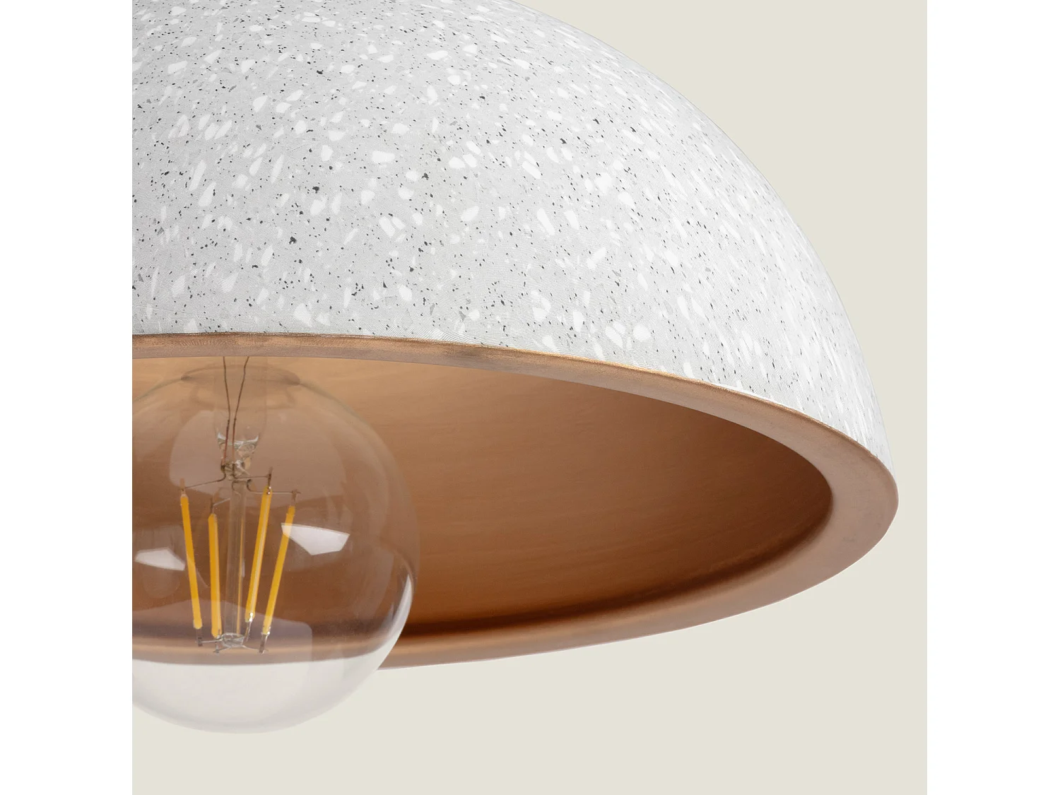 Suspension Céramique Crowe Gris