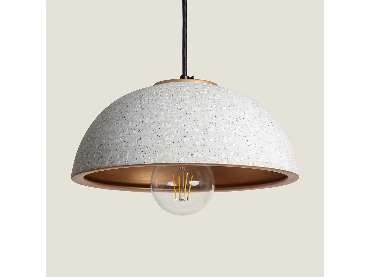 Suspension Céramique Crowe Gris