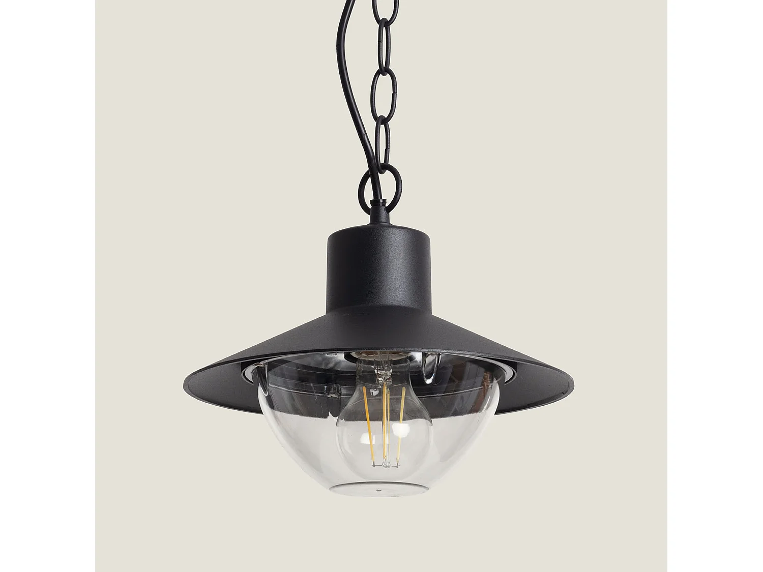 Suspension Extérieure Métal Neiva Noir