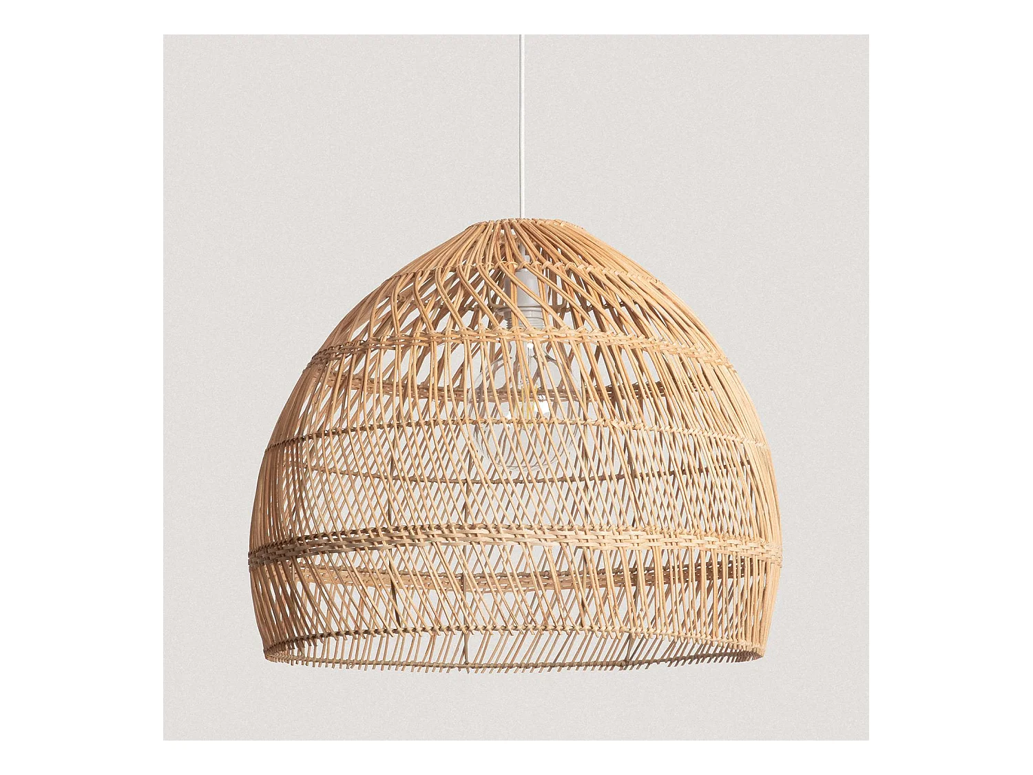Lampada a Sospensione Rattan Yamil Ø500 mm ILUZZIA Intrecciato Naturale