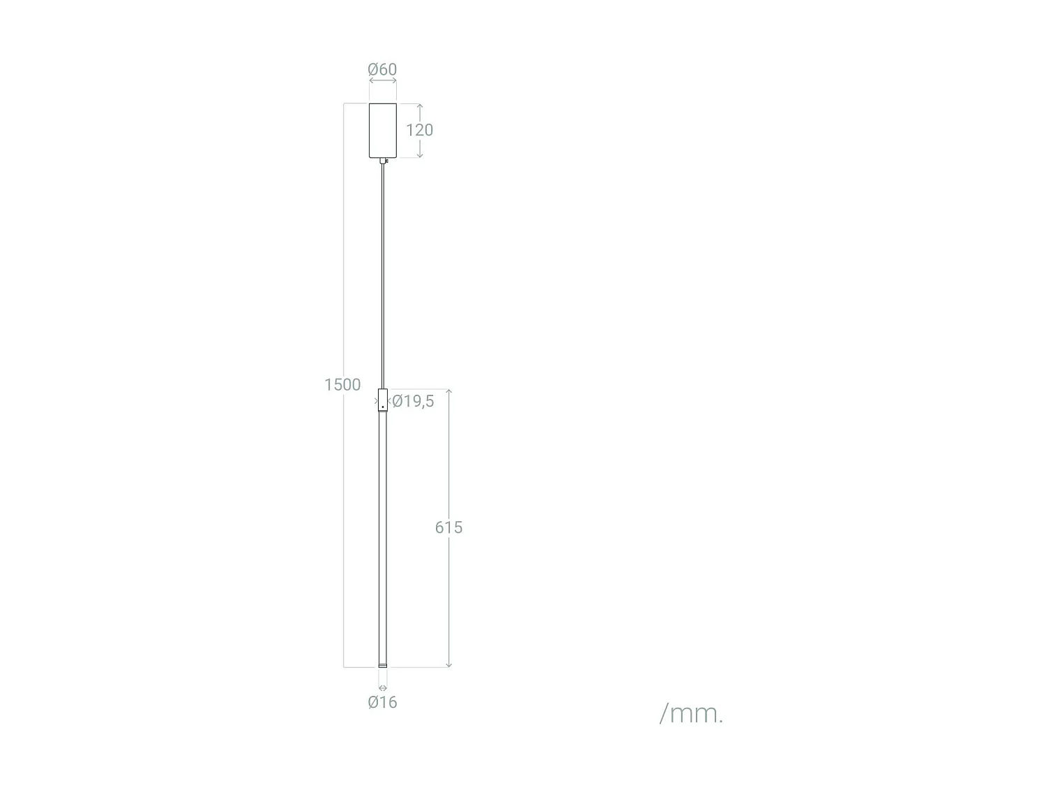 Suspension LED Métal 10W LiteLux Noir