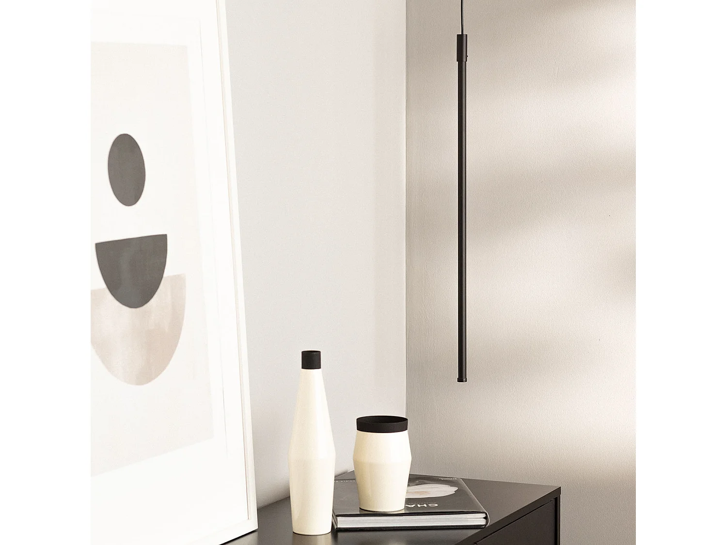 Lámpara Colgante LED 10W Aluminio LiteLux Negro